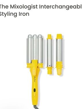 Drybar Yellow Interchangeable Triple Barrel Waver